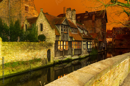 Building in the night