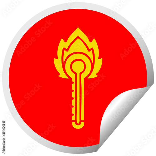 circular peeling sticker cartoon hot glass thermometer