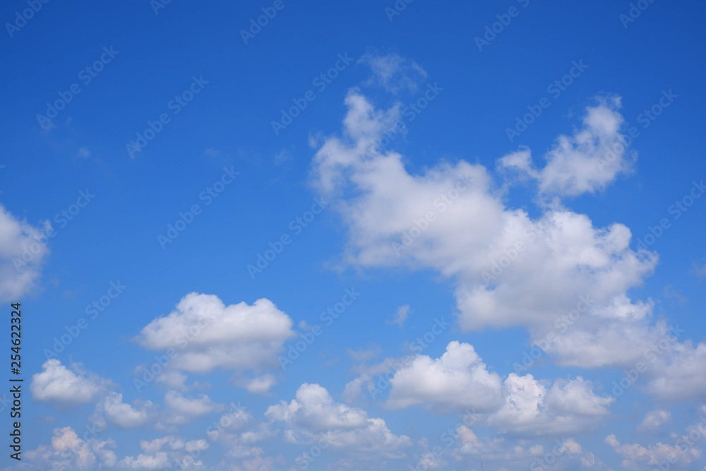 White cumulus cloudy with blue sky background in clear sky concept, selective focus White cumulus cloudy with blue sky background in clear sky concept, selective focus