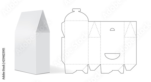 white paper packaging mock up vector