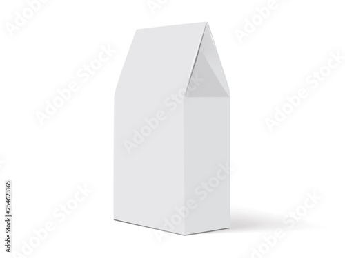 white paper packaging mock up vector