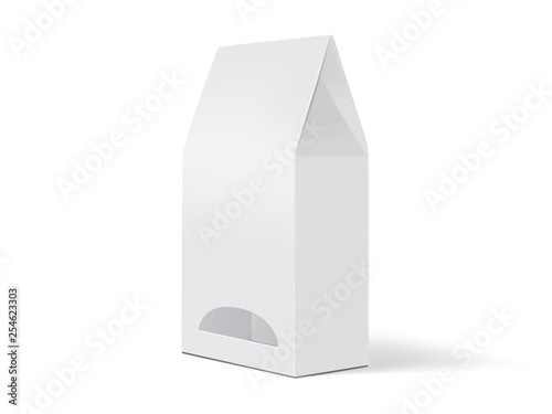 white paper packaging mock up vector