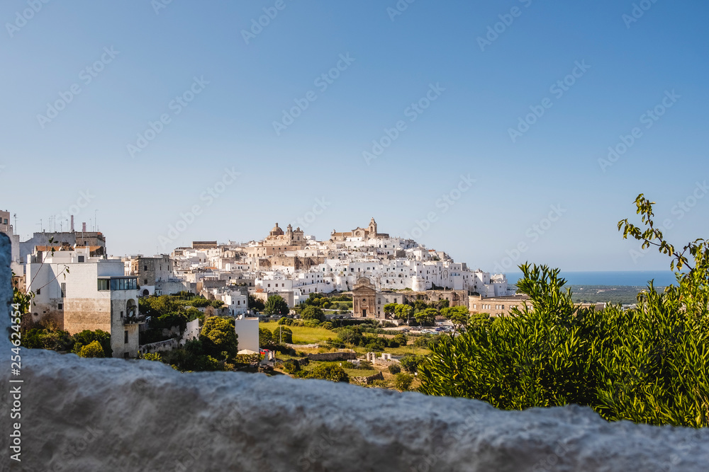 View on the city of Ostuni, Puglia, Italy