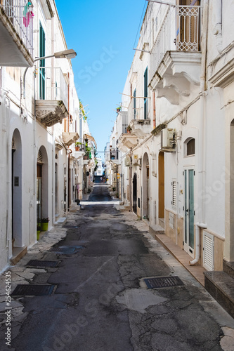 Alleys of the village of Ostuni, Puglia, Italy