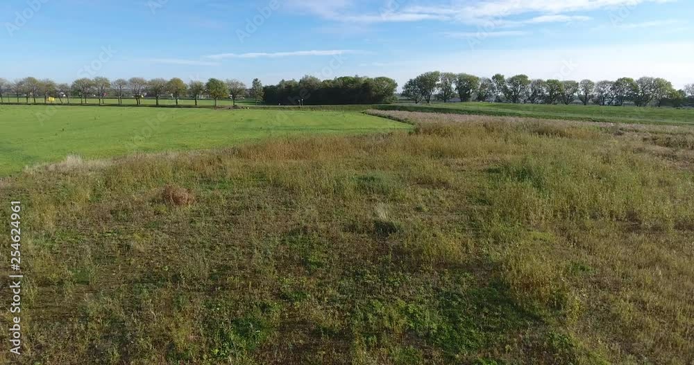 Green nature field, aerial view , shoot by drone 4k Green nature field, aerial view , shoot by drone 4k