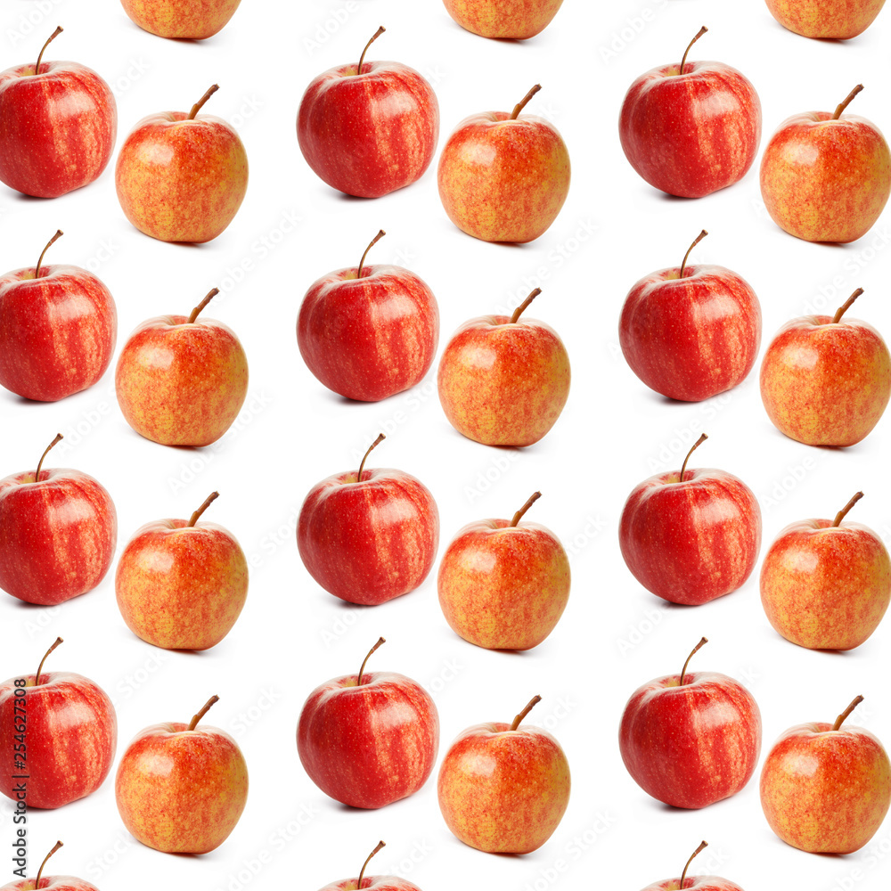 Colorful fruit pattern of fresh apples Colorful fruit pattern of fresh apples