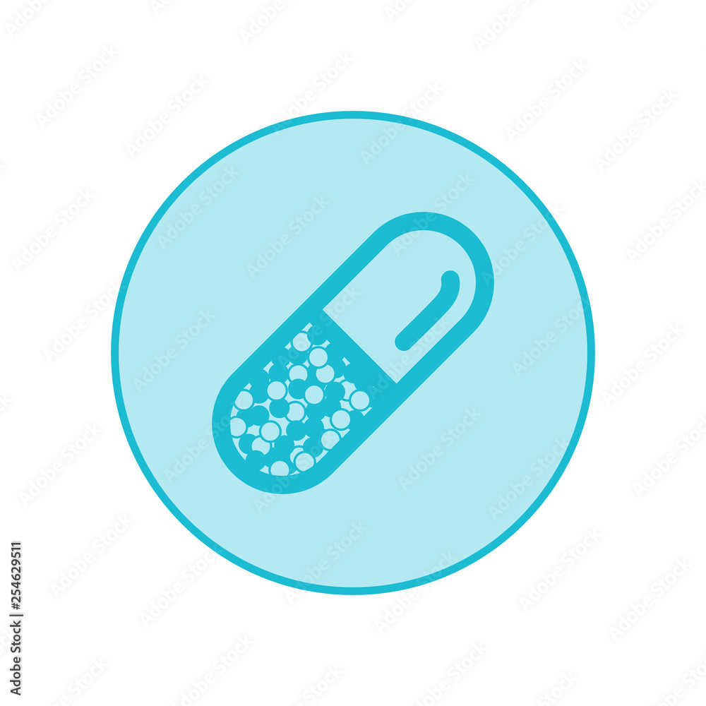Pill Pharmacy Symbol or Drug Vector Icon Isolated Pill Pharmacy Symbol or Drug Vector Icon Isolated