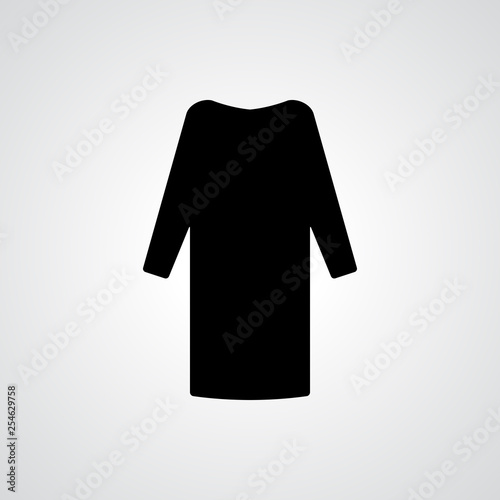 Woman Dress Icon Isolated or Gown Symbol photo