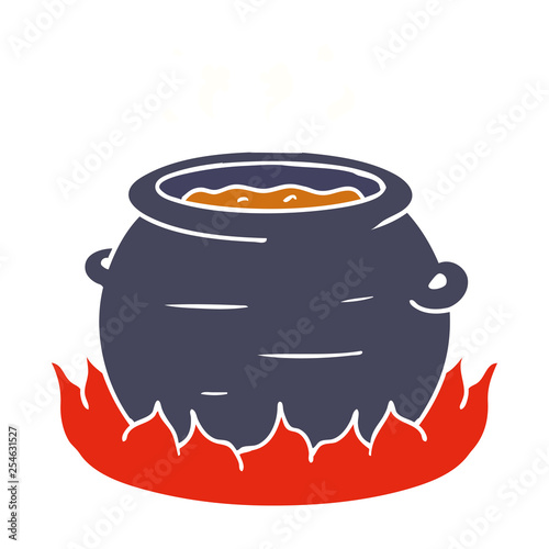 cartoon doodle of a pot of stew