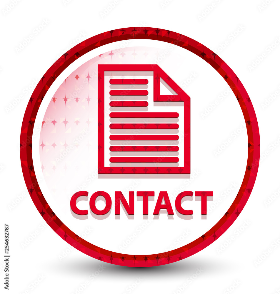 Contact (page icon) misty frozen red round button Contact (page icon) misty frozen red round button
