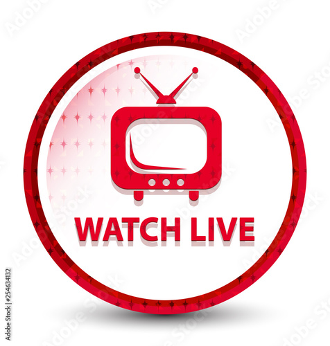 Watch live misty frozen red round button