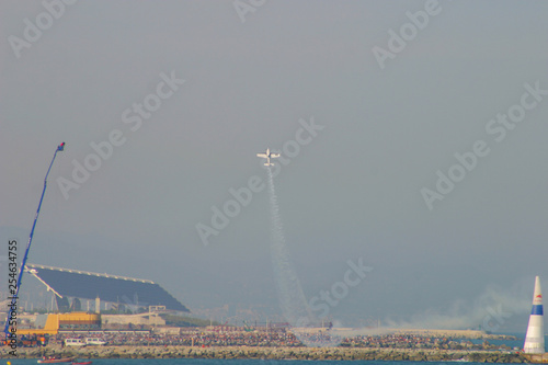 Acrobatic airplane. Air Races. Barcelona. Year 2005 photo