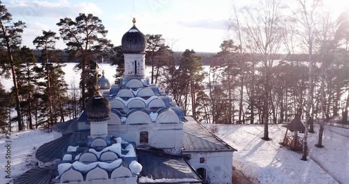Christian Orthodox Church of Michael the Archangel in Arkhangelskoye Park in Moscow in Russia