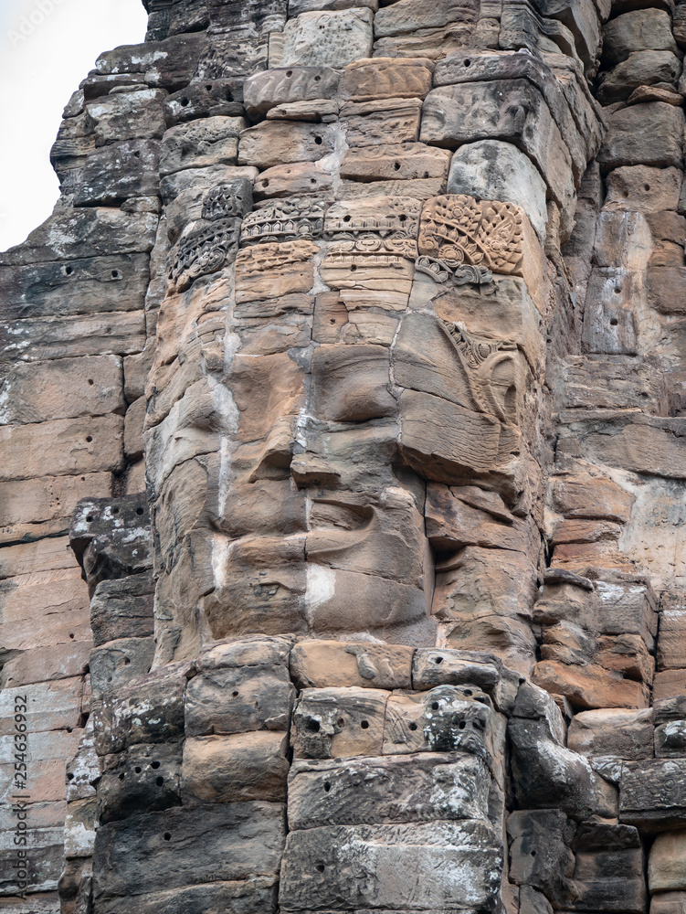 Bayon temple at Angkor Thom in Cambodia