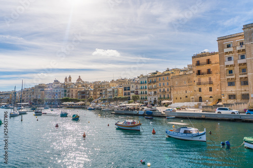 Malta - November, 2018: View on the harbors of Malta cities from the boat trip. © F8  \ Suport Ukraine
