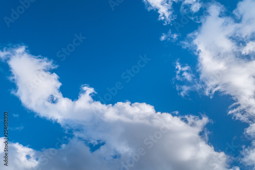 blue sky with cloud