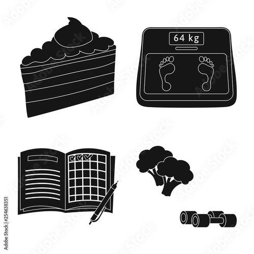Vector illustration of healthcare and medicine logo. Collection of healthcare and diabetes vector icon for stock.