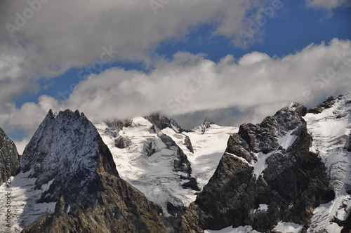 Closeup mountains scenes in national park Dombai, Caucasus, Russia © TravelFlow