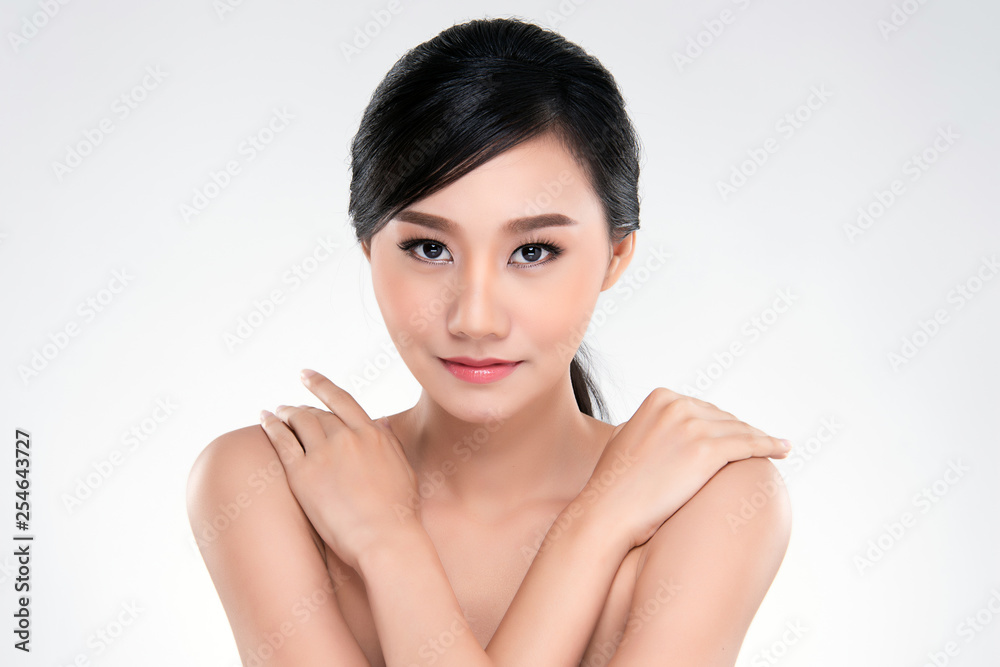 Beautiful Young asian Woman with Clean Fresh Skin Beautiful Young asian Woman with Clean Fresh Skin