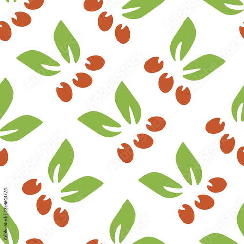 Simple floral seamless pattern.