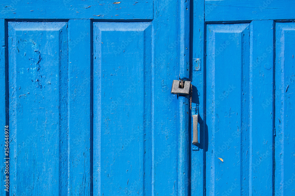 old door with lock