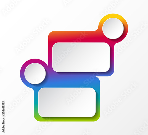 Empty layout of colorful infographic. Vector.