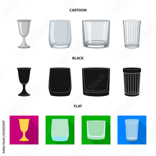 Vector illustration of form and celebration icon. Set of form and volume stock vector illustration.