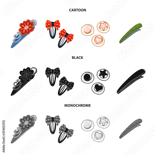 Vector design of beauty and fashion symbol. Set of beauty and female stock symbol for web.
