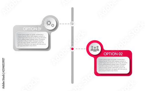 Business infograph with icons - concept of template. Vector