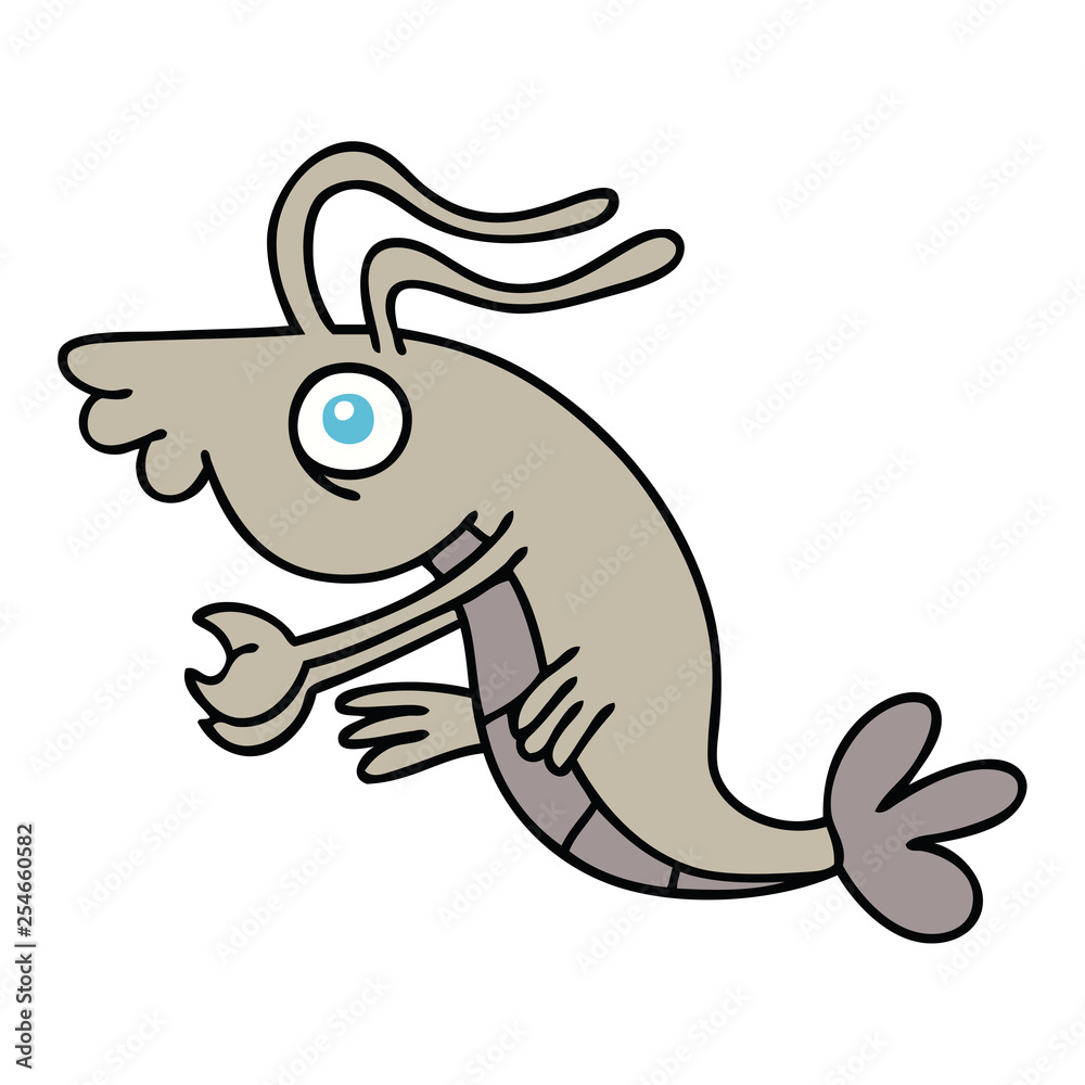 quirky hand drawn cartoon crayfish quirky hand drawn cartoon crayfish