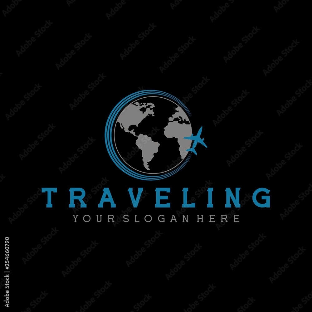 Fototapeta premium Logo for traveling