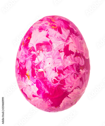 Colorful Easter Egg isolated on white
