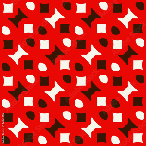 Seamless pattern with alternate geometric elements.