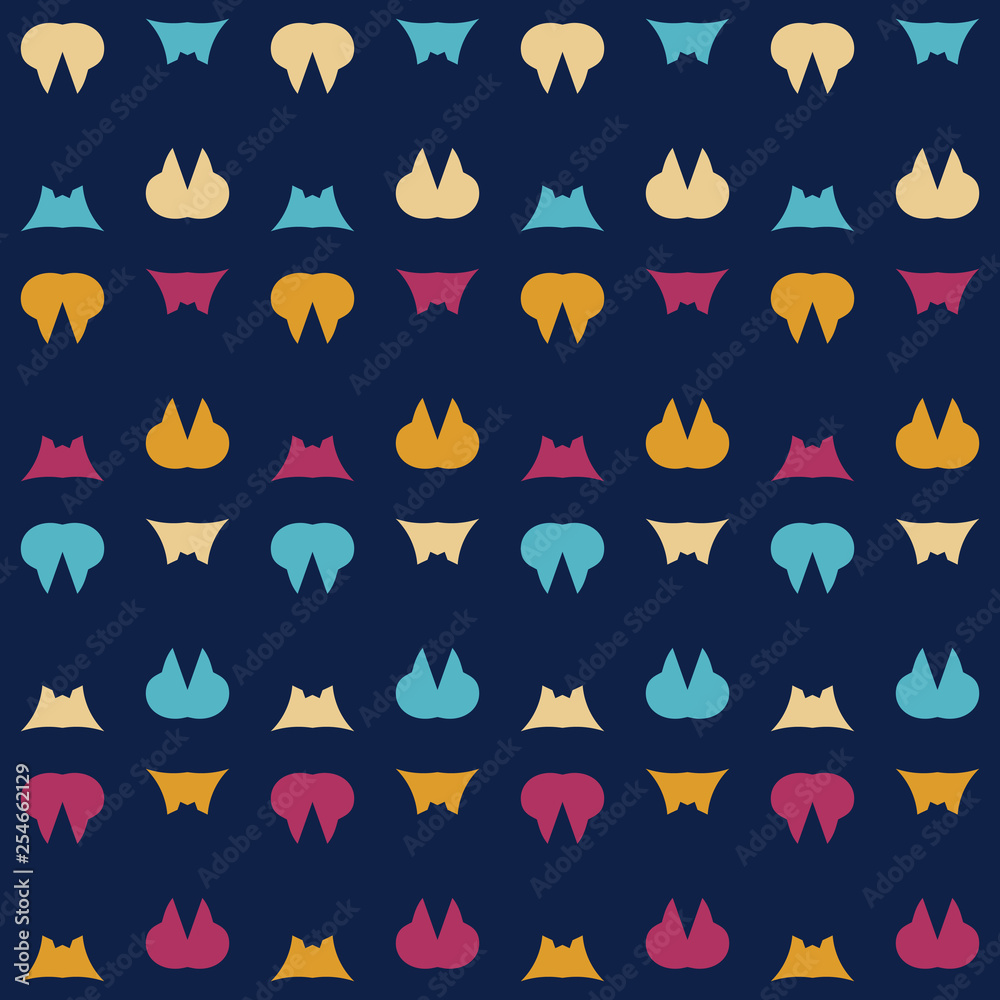 Seamless pattern with alternate geometric elements. Seamless pattern with alternate geometric elements.