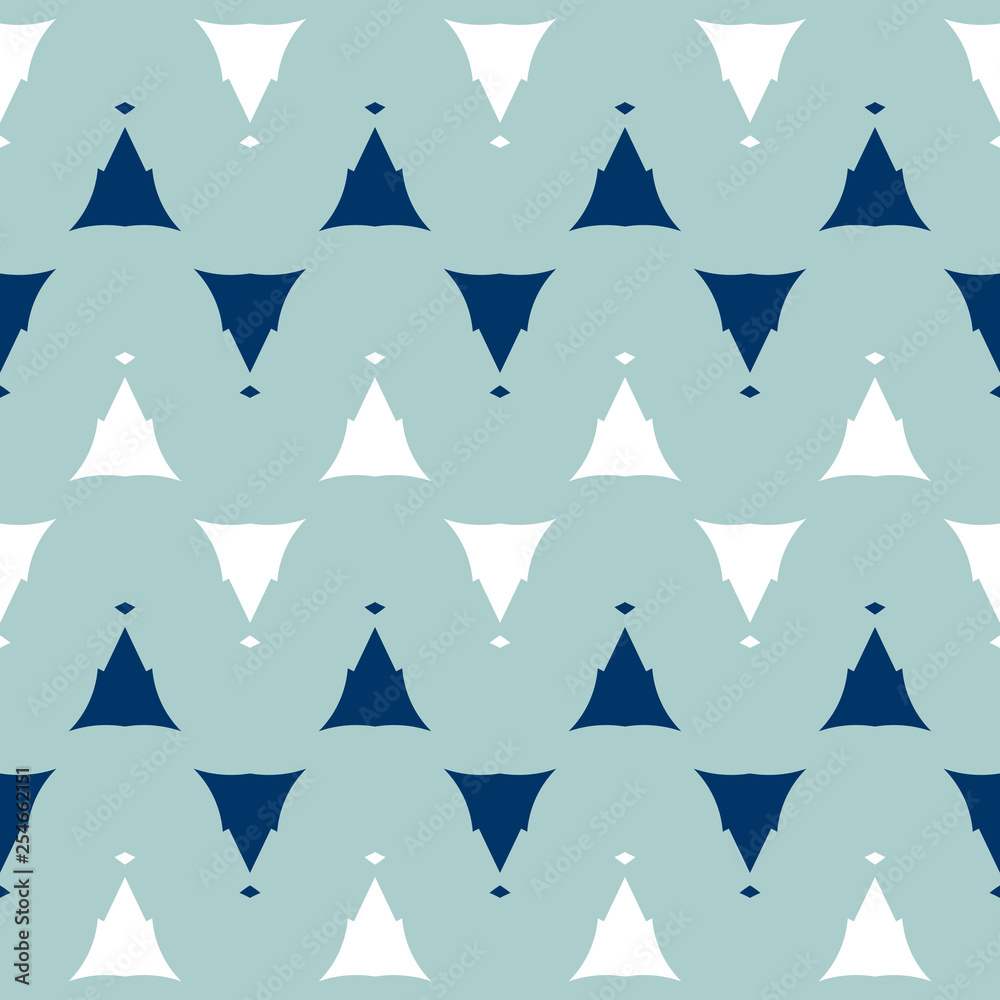 Obraz premium Bright seamless pattern with alternate triangular shapes.