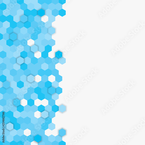 Random hexagon, hex mosaic, tiles the background.