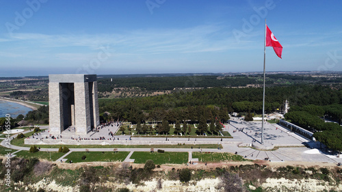 The Çanakkale Martyrs' Memorial is a commemoration to the service of Turkish soldiers who participated at the Battle of Gallipoli, during the First World War.