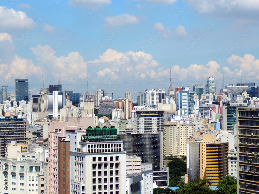 Naklejka premium Sao Paulo downtown view