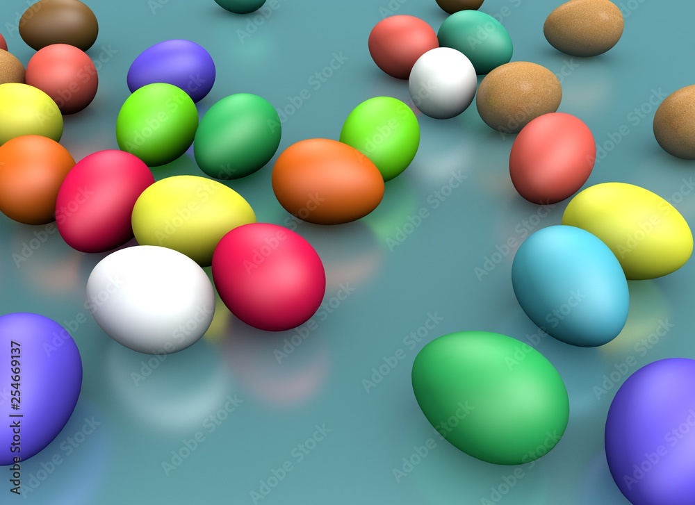 3d rendering Easter holiday composition, greeting concept. 3d rendering Easter holiday composition, greeting concept.
