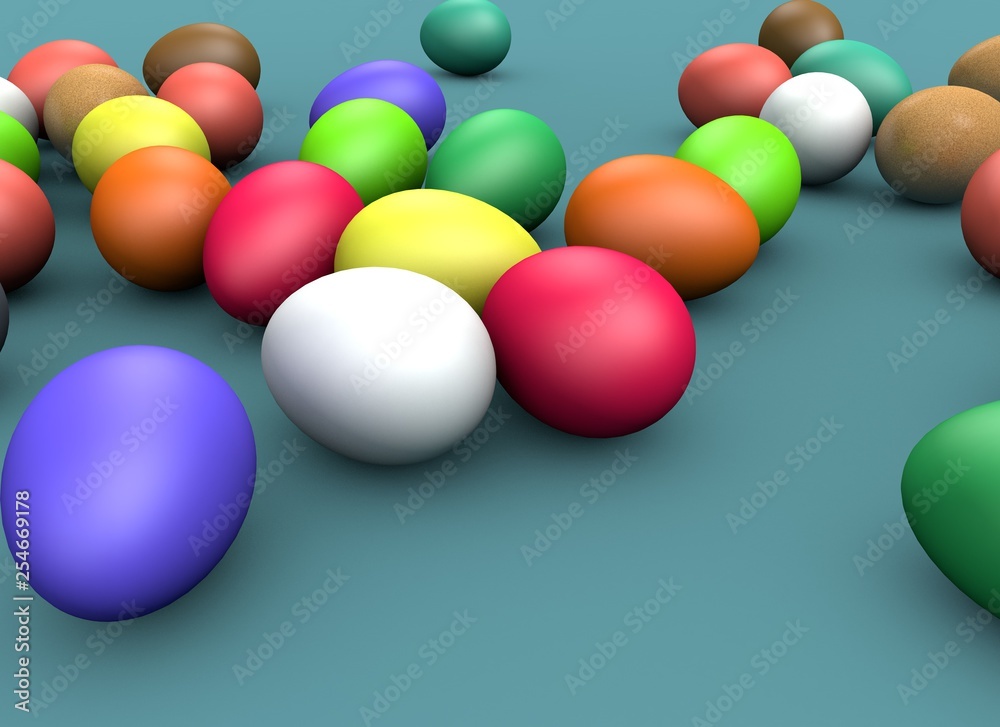 3d rendering Easter holiday composition, greeting concept. 3d rendering Easter holiday composition, greeting concept.