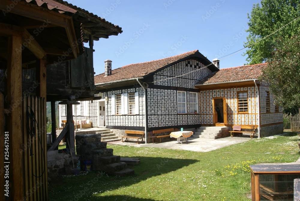 traditional 'Arhavi' stone houses.artvin/turkey traditional 'Arhavi' stone houses.artvin/turkey