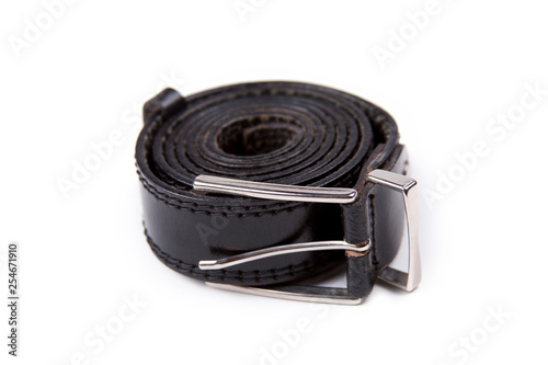 Black belt isolated on white