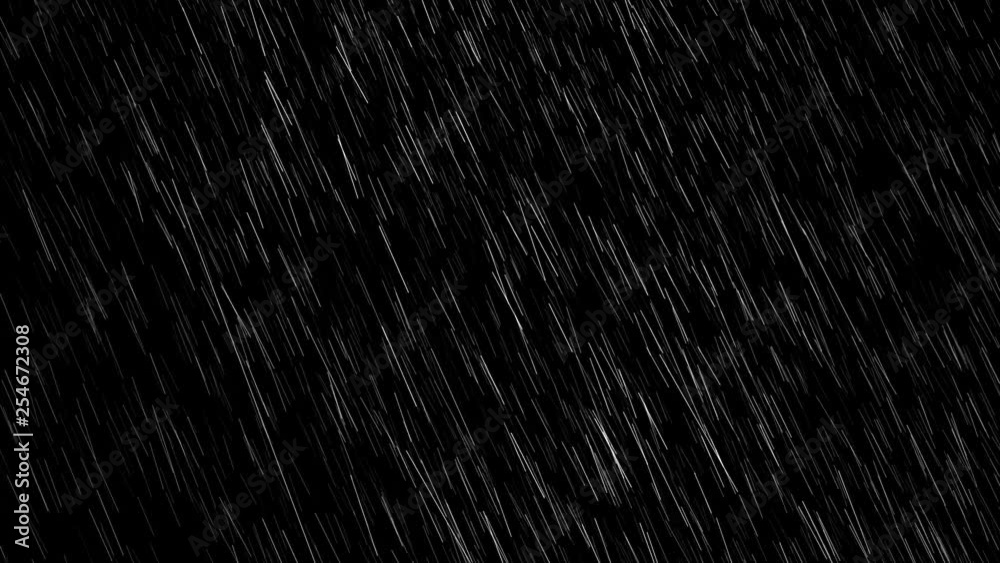Rain with Gentle Wind Overlay Loops. Medium Camera Angle. Heavy and Light Versions. Looping Rainfall Overlay Effects for Video Footage.