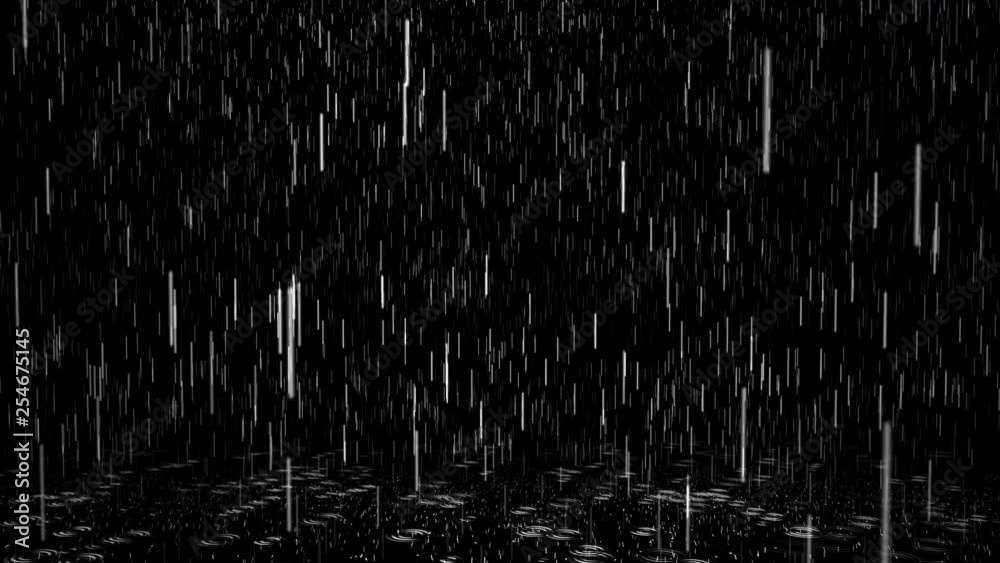 Set of 4 Heavy Rain on Floor Loops. Various High Camera Angles. Looping Rainfall Overlay Effects for Video Footage.