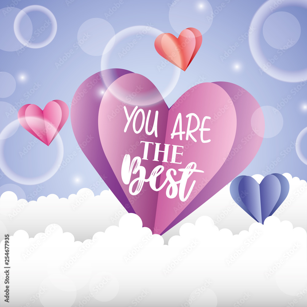 Love you are the best card Love you are the best card