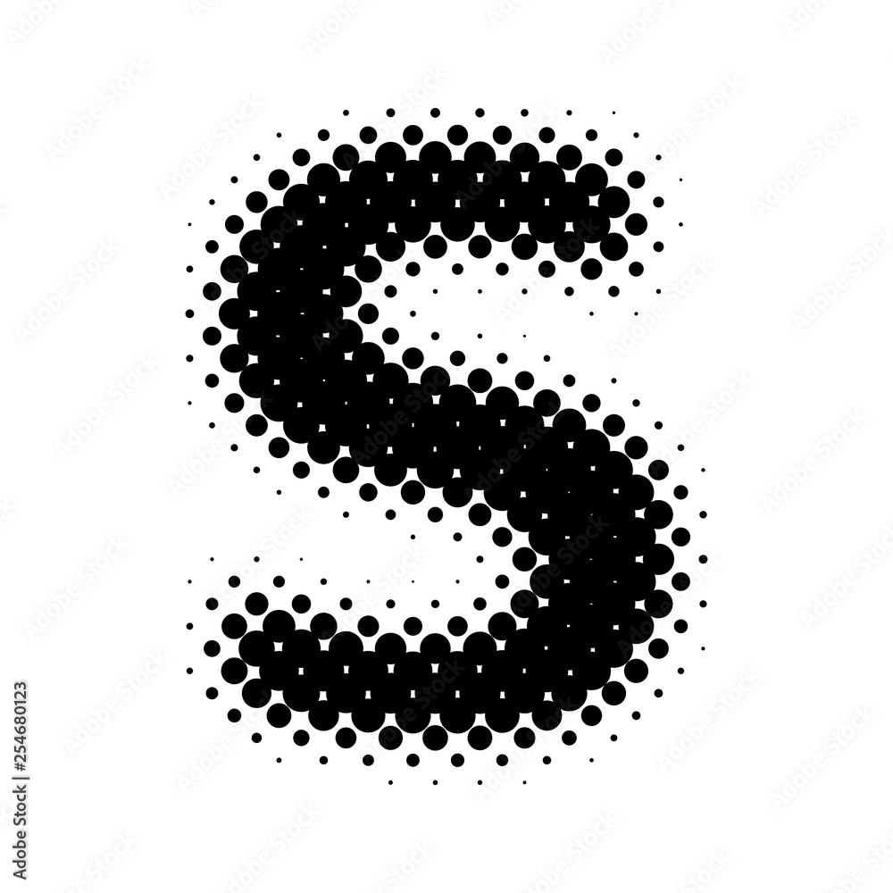 Halftone Letter 