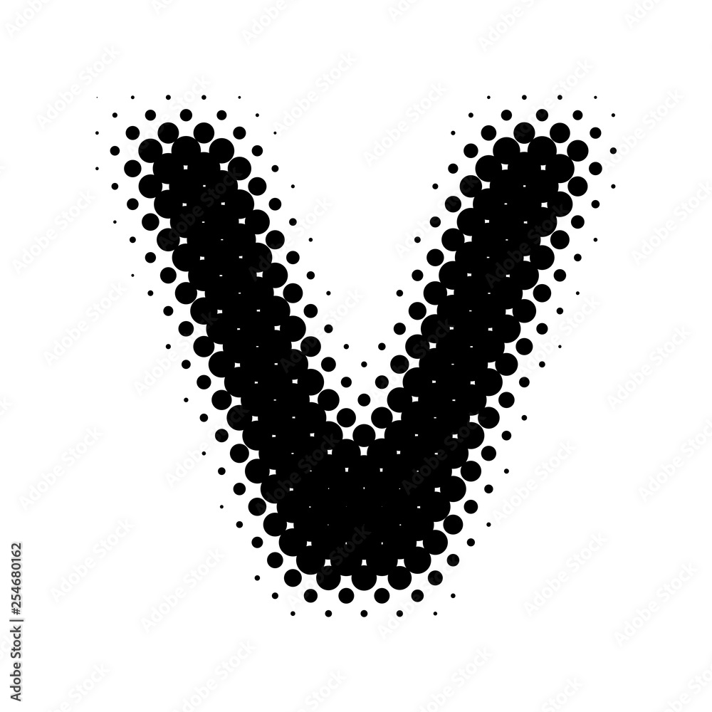 Halftone Letter Halftone Letter