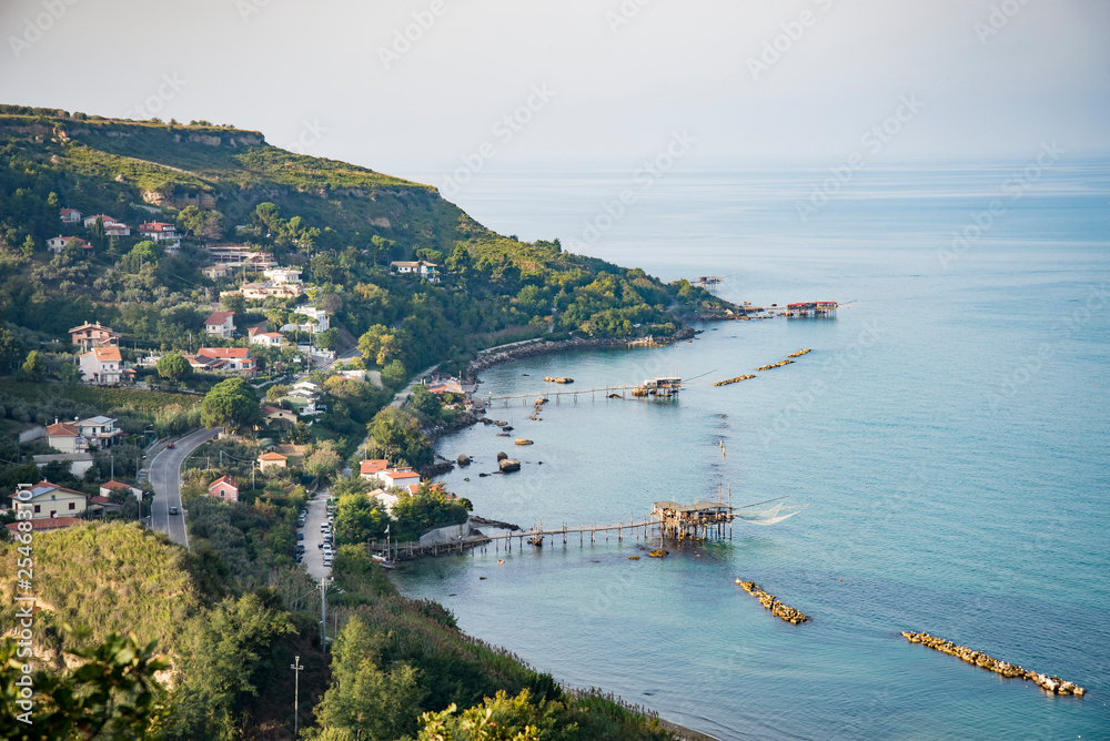 Beautiful view of Fossacesia coastline in Abruzzo, Italy
