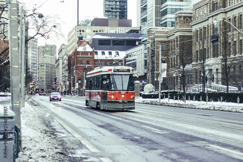 tram in the city