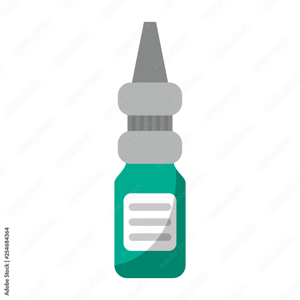 Medical dropper bottle isolated Medical dropper bottle isolated